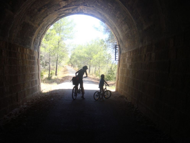 Dentro del tunel
